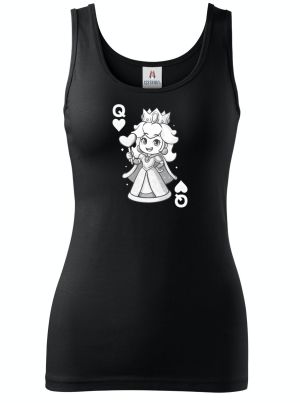 Královna srdcí, bílý potisk