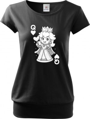 Královna srdcí, bílý potisk