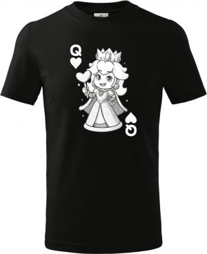 Královna srdcí, bílý potisk