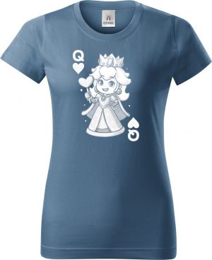 Královna srdcí, bílý potisk