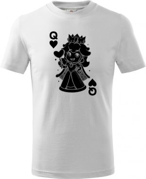 Královna srdcí, černý potisk