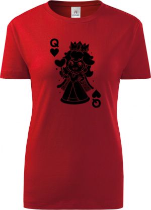 Královna srdcí, černý potisk