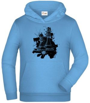 Královská hra, šachy, černý potisk