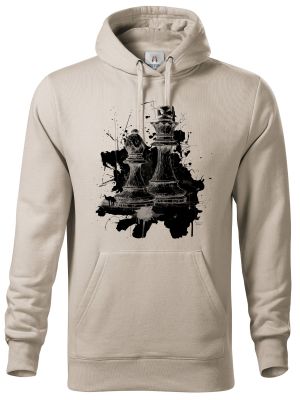 Královská hra, šachy, černý potisk