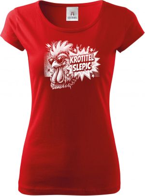 Krotitel slepic, bílý potisk