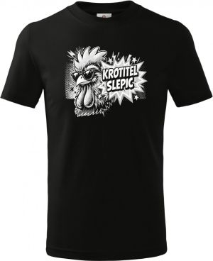 Krotitel slepic, bílý potisk