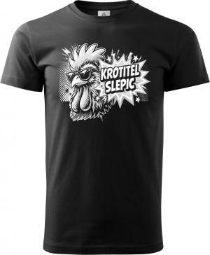 Krotitel slepic, bílý potisk