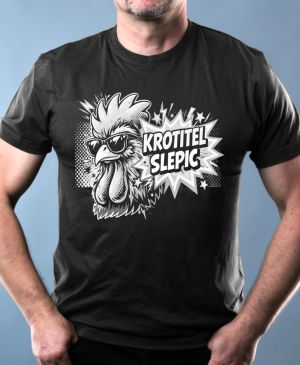 Krotitel slepic, bílý potisk