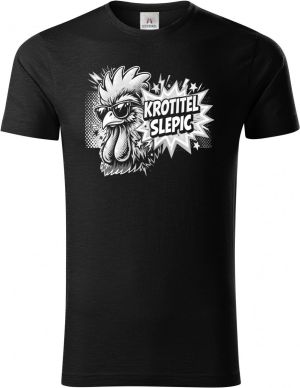 Krotitel slepic, bílý potisk