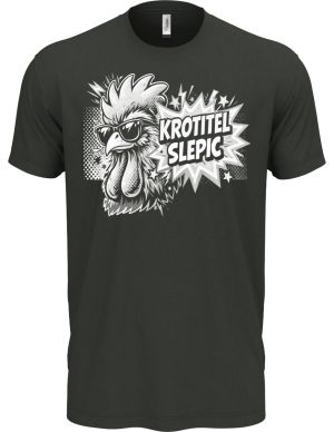 Krotitel slepic, bílý potisk