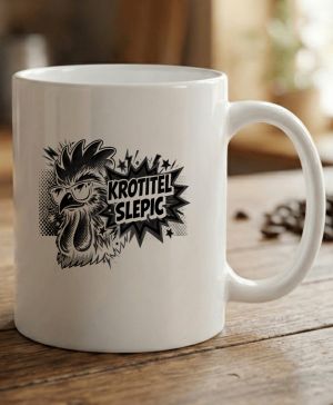 Krotitel slepic, černý potisk