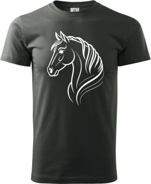 Kůň, art kolekce, V5, bílý tisk