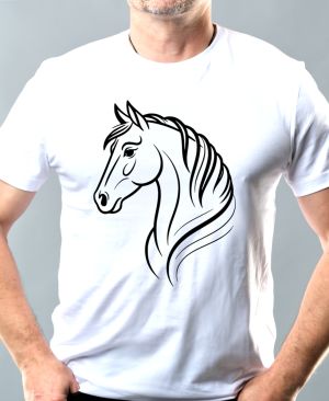 Kůň, art kolekce, V5, černý tisk