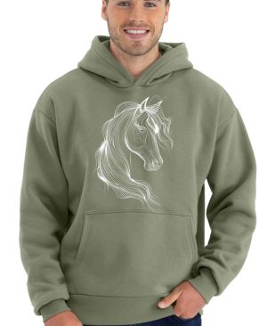 Kůň, neon kolekce, V4, bílý tisk