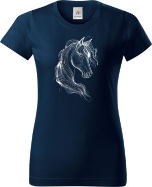 Kůň, neon kolekce, V4, bílý tisk