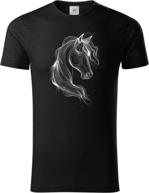 Kůň, neon kolekce, V4, bílý tisk