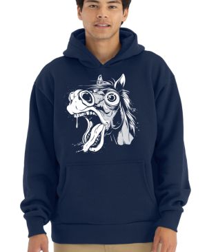 Kůň s duší jednorožce, bílý potisk