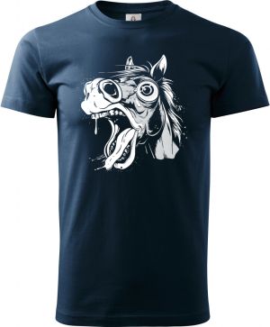 Kůň s duší jednorožce, bílý potisk