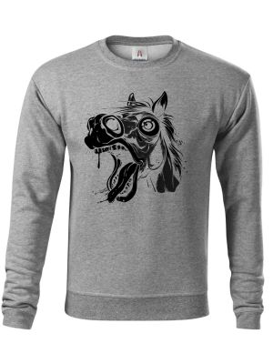 Kůň s duší jednorožce, černý potisk