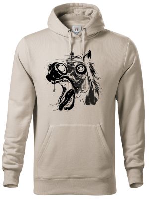 Kůň s duší jednorožce, černý potisk