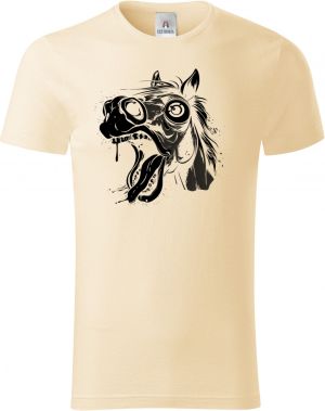 Kůň s duší jednorožce, černý potisk