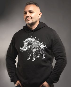 Kyber kanec, bílý potisk