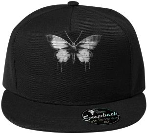 Kyber motýl, bílý potisk