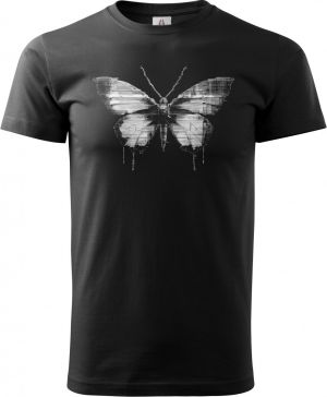 Kyber motýl, bílý potisk