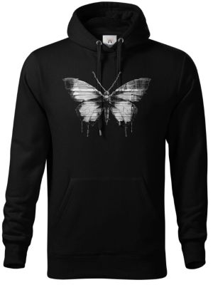 Kyber motýl, bílý potisk