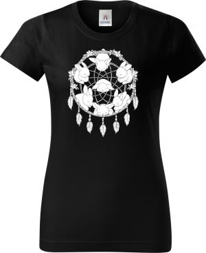 Lapač snů, králíček, bílý potisk