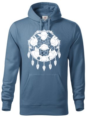 Lapač snů, králíček, bílý potisk