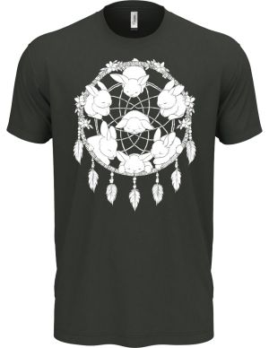 Lapač snů, králíček, bílý potisk