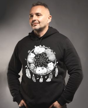 Lapač snů, morče, bílý potisk