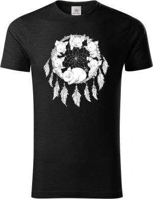 Lapač snů, prasátko, bílý potisk