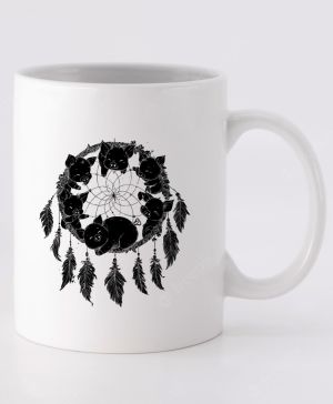 Lapač snů, prasátko, černý potisk