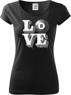 Láska ke kulečníku, V2, bílý potisk