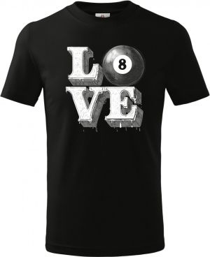 Láska ke kulečníku, V2, bílý potisk