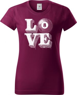 Láska ke kulečníku, V2, bílý potisk