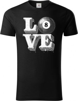 Láska ke kulečníku, V2, bílý potisk