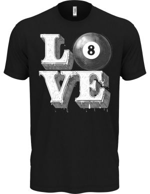 Láska ke kulečníku, V2, bílý potisk