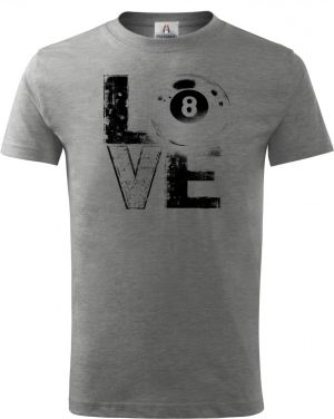 Láska ke kulečníku, V1, černý potisk