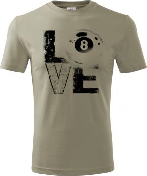 Láska ke kulečníku, V1, černý potisk