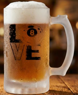 Láska ke kulečníku, V1, černý potisk