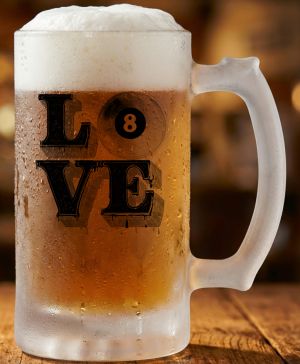 Láska ke kulečníku, V2, černý potisk