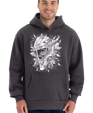 Ledová brankářská maska, bílý potisk