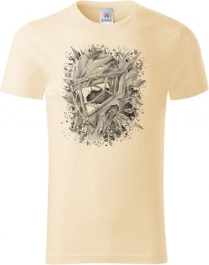 Ledová brankářská maska, černý potisk