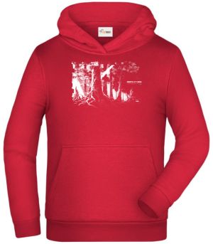 Les kódu, bílý tisk