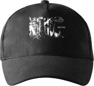 Les kódu, bílý tisk