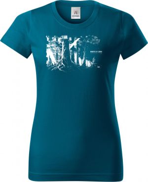 Les kódu, bílý tisk