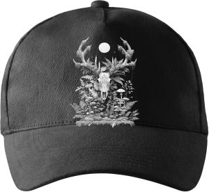 Lesní duch, bílý potisk